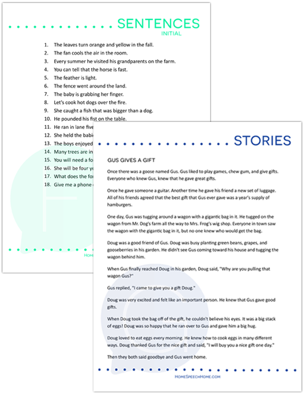 Printable Speech Therapy Flashcards for Kids &amp; Adults - All Sounds ...
