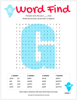 G Word Search