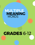 Multiple Meaning Words 6-12 Pack