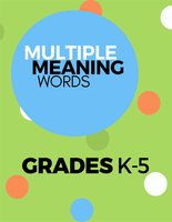 Multiple Meaning Words K-5 Pack