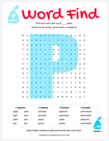 P Word Search