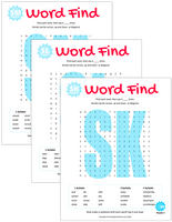 S & S Blend Word Search