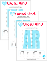 Vocalic R Word Search
