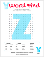 Z Word Search